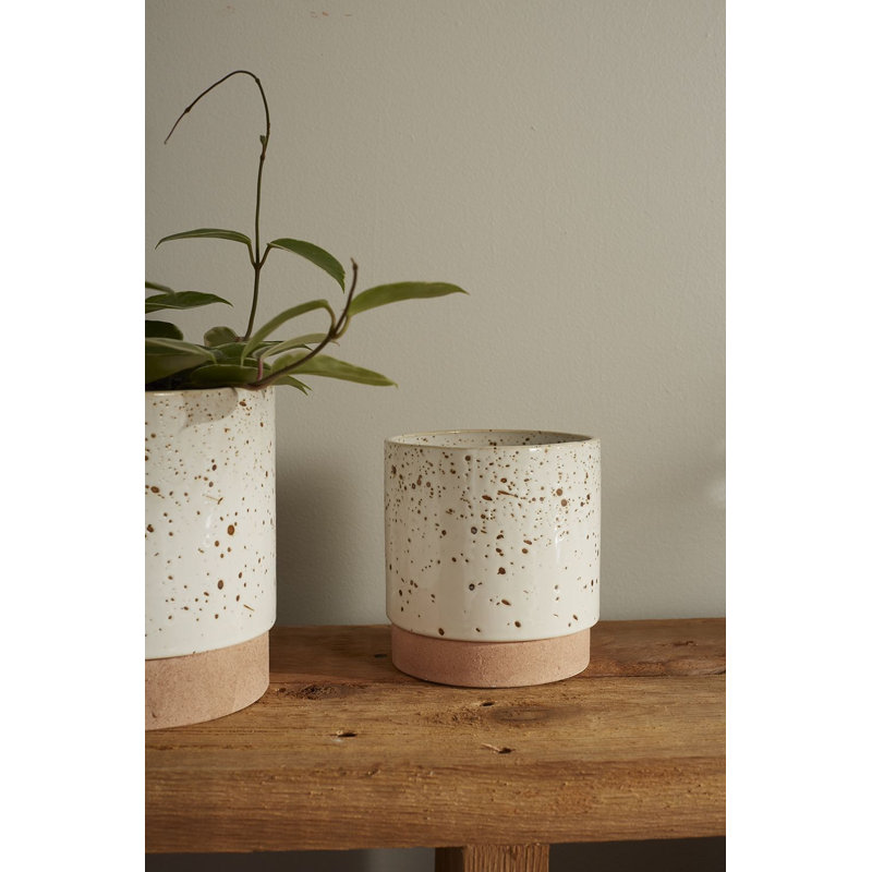 Pot à fleurs en céramique Kaesha, H 5,25 po x l 5 po x P 5 po