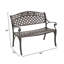 Banc de jardin en aluminium