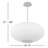 Illusion Dimmable LED Pendant With Oval Shaped Glass Shade, Adjustable Color Temperature-86681432-86681428