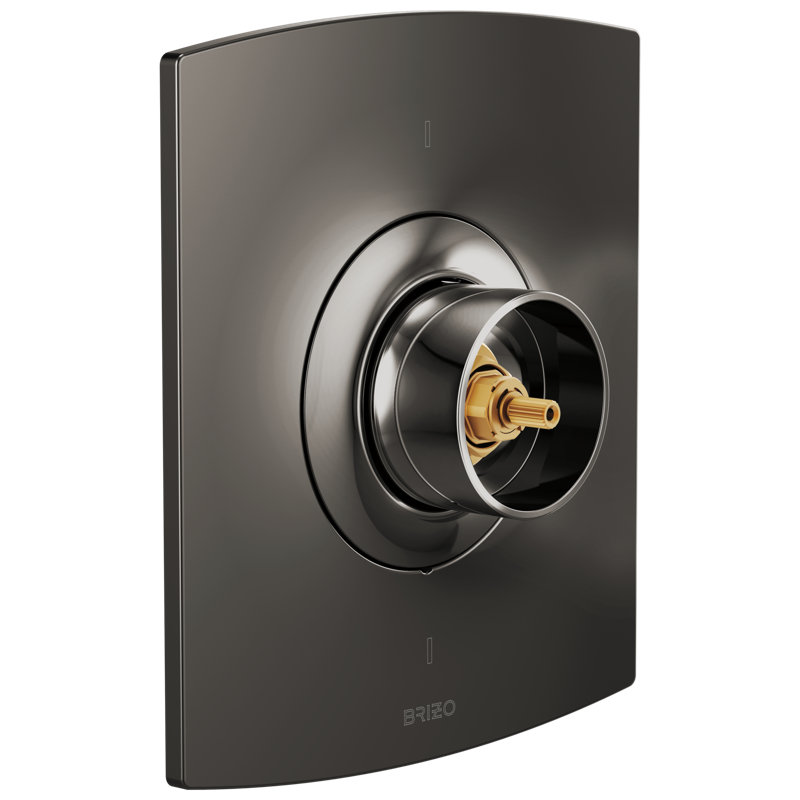 Kintsu® Sensori® Thermostatic Valve Trim, Brilliance Black Onyx, Knob