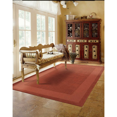 Tapis traditionnel rouge fait à la main Tressa
