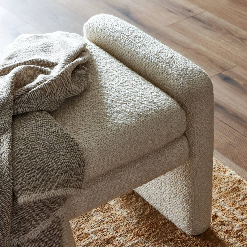 Serena Accent Bench, Ivory