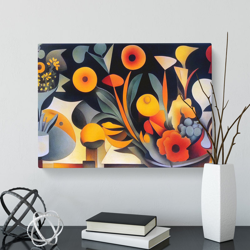 Appealing Flower Market - Wrapped Canvas Print