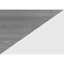 Table rectangulaire à hauteur de comptoir 32 po, plateforme en stratifié gris, pieds en métal blanc, surface intérieure de la cuisine, métal fiable,