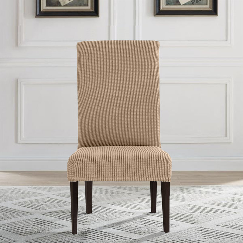 Housse pour chaise de salle à manger Modern, Mélange de polyester kaki