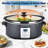 7 Qt. Slow Cooker Electric Programmable Cooker with 20 Count Cooking Liners