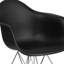 Chaise en plastique Herculaneum avec base chromée-24628020