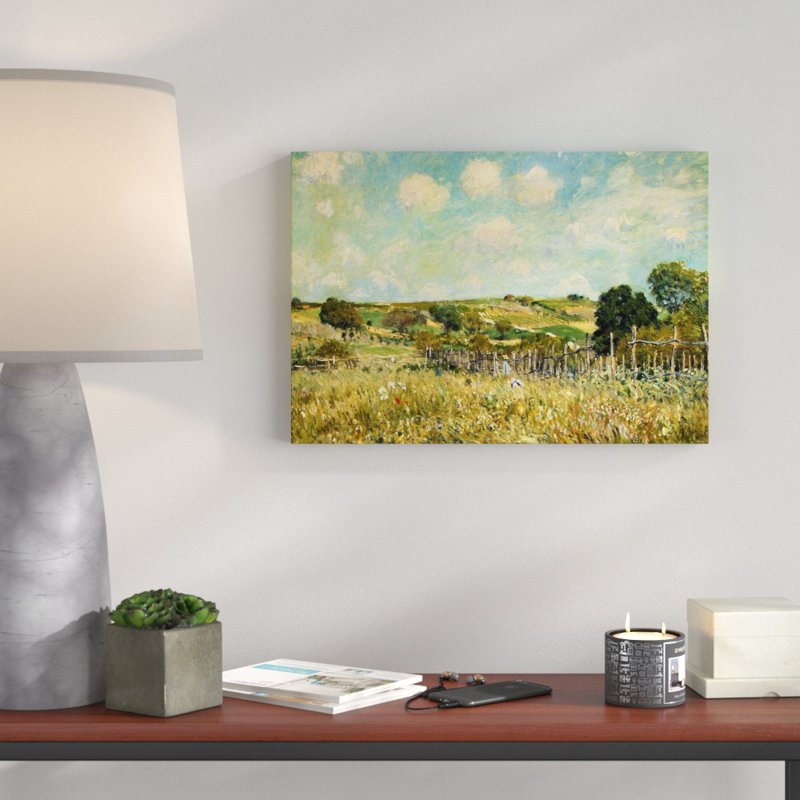The Meadow by Alfred Sisley - Wrapped Canvas, 70cm H x 100cm W
