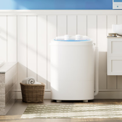 Portable Washing Machine, 5.5 lbs Capacity, Compact Laundry Washer with Spin Tub & Drain Hose, Perfect for Apartment Dorms RV Home(Blue)