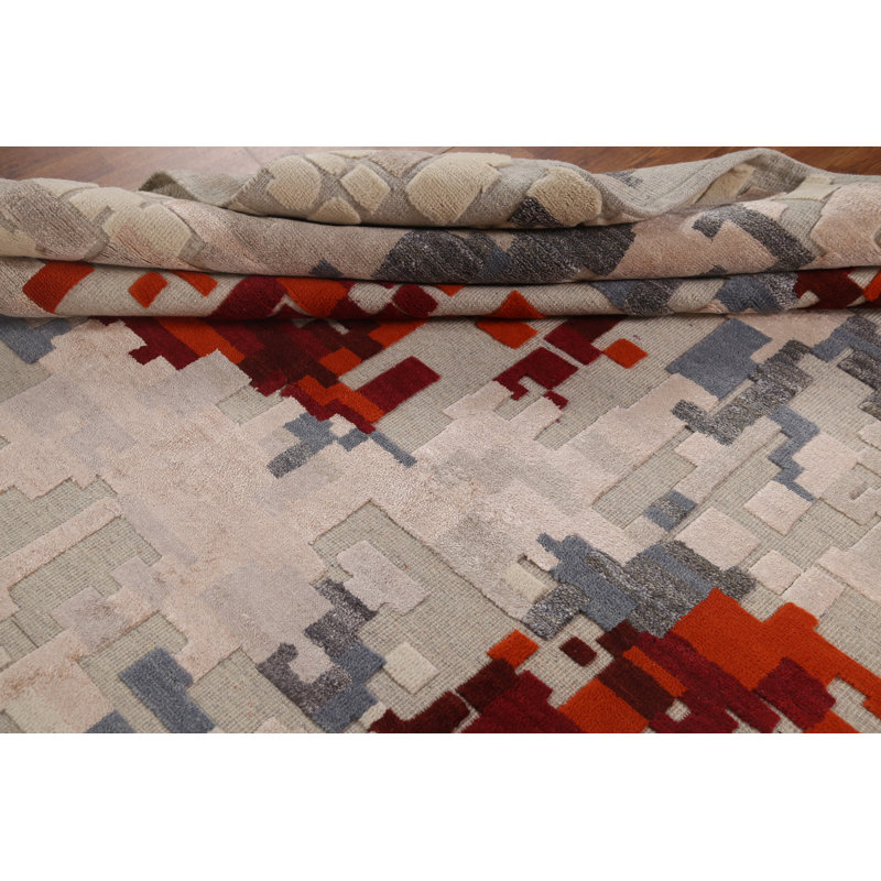 Abstract Oriental Area Rug 8x10