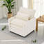 Fauteuil d'appoint moderne à une place avec poches de rangement, revêtement moelleux moelleux, capacité de poids de 300 lb-126539450