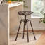 Fer noir 19,38 po P, 28,93 H, 16,58 W, pour la cuisine et la salle à manger noir transitionnel, espace transitionnel