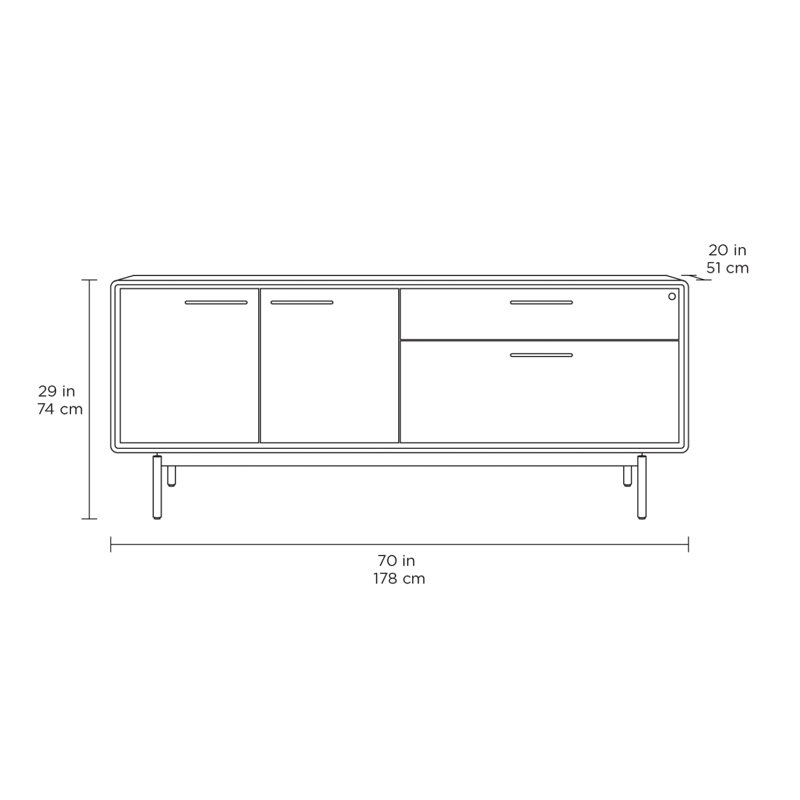 LINQ Office Storage Credenza