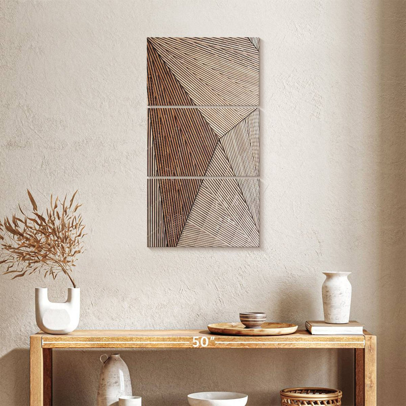 Architecture, structure en bois, 3 pièces, H 38 po x l 18 po x P 1,25 po