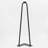 ROUS Hardware 36" Hairpin Furniture Leg | Steel Mid-Century Modern Table Leg – Charcoal (Black), 1 Count-339201028-339201030