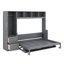 Grand lit escamotable avec placard et tiroirs-807873892