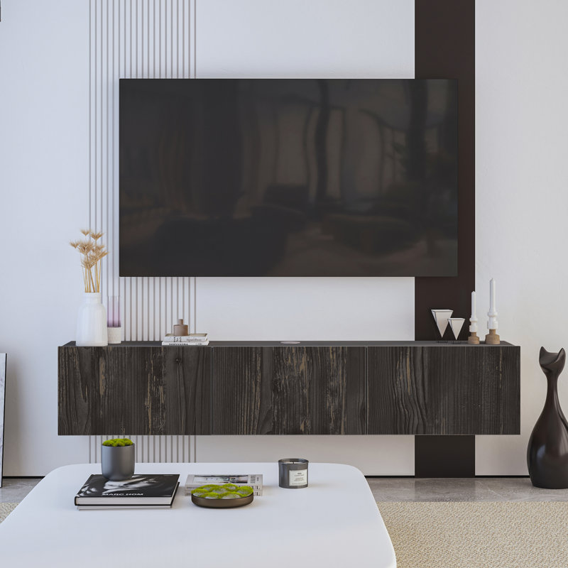 Beverlie TV Stand for TVs up to 78", Black
