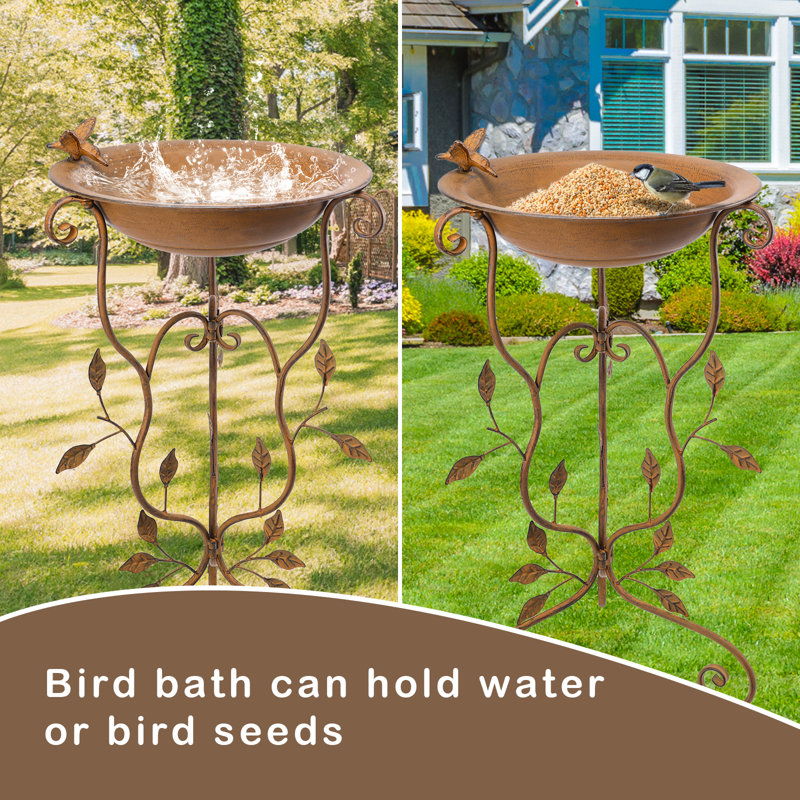 Rhogan Metal Birdbath