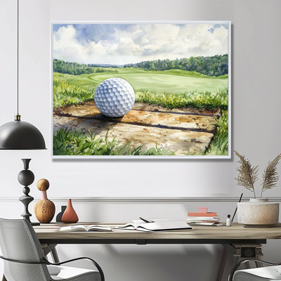 «Greens And Dreams Golf Course Landscape II», art mural sur toile de golf