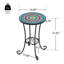 Table d'appoint de patio avec tablette