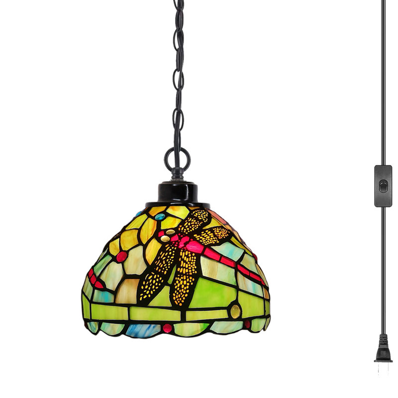 Bobby 1 - Light Matte Black Dome Pendant, 6" H x 8" W x 8" D