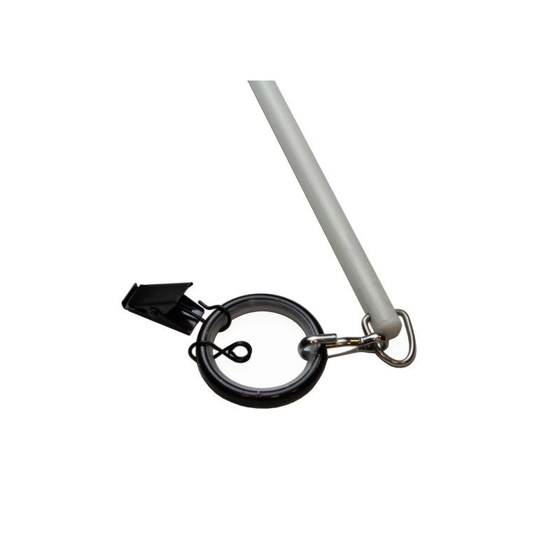 Accessoire de quincaillerie pour rideau en fibre de verre 0,25 po Camas, H 72 po x l 0,25 po x P 0,25 po