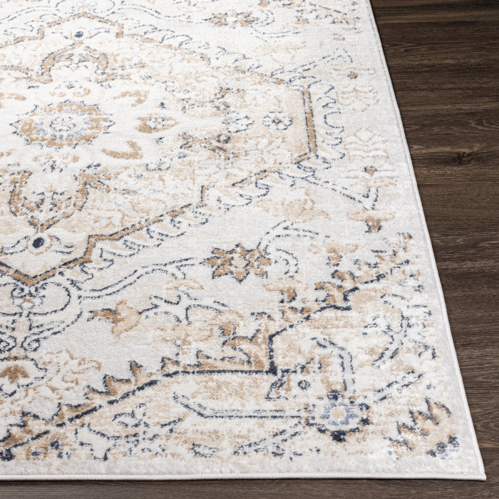World Menagerie Brevyn Performance Ivory Rug & Reviews | Wayfair