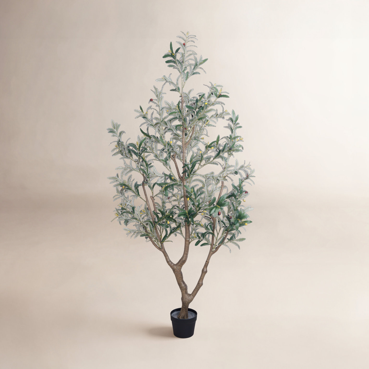 Olive Tree in Pot, 41.34"H x 8.66"W x 7.48"D