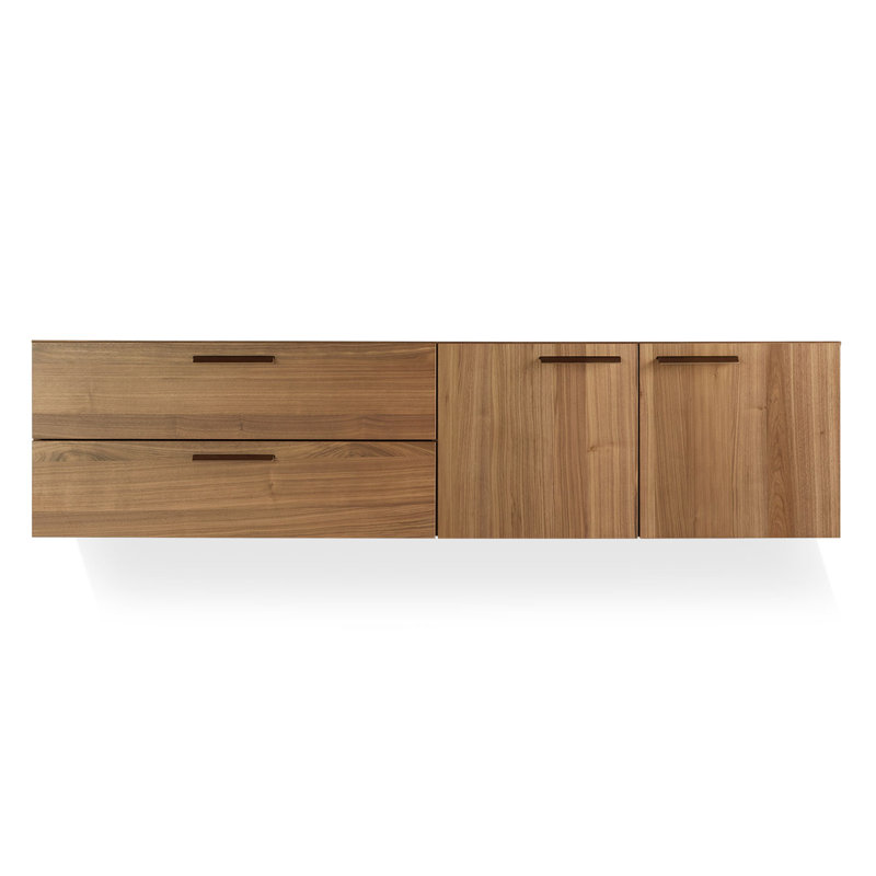 Shale 2 - Drawer Solid Wood Dresser, Walnut
