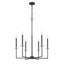 Lustre 6 lumières Parrish noir mat + or Mordern-123223188