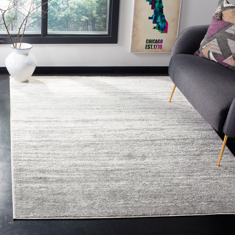 Gicu Performance Solid Color Rug, Rectangle 6' x 9'