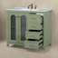 Meuble-lavabo 36 po avec deux portes à fermeture douce, tablettes réglables-105245146