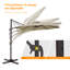 Parasol en porte-à-faux 10 pi Dobrosav-303107839