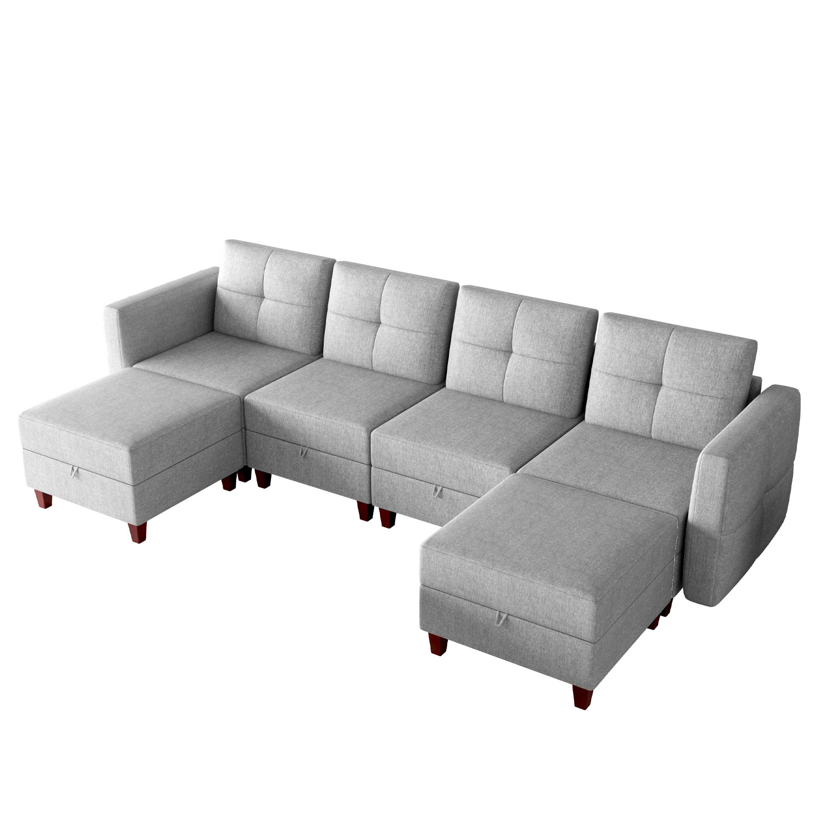 Latitude Run® Madai 115.4" Wide Reversible Modular Sofa & Chaise Wayfair