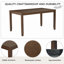 Ensemble de table de salle à manger 6 pièces avec banc et chaises