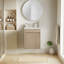 Meuble-lavabo de 16 po avec lavabo en résine et portes à fermeture douce