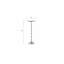 Table d'appoint argentée avec plateau en marbre blanc, table de bout décorative moderne, base en aluminium, table d'appoint pour salon 10 x 10 x 26 po