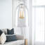 23cm H Glass Pendant Shade in White