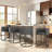 Upholstered Counter Stool with Metal Frame-570982390