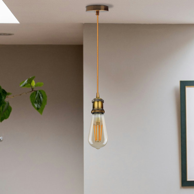 Simoni 1 - Light Simple Pendant, Yellow Brass/Gold