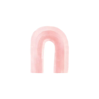 Boho Pink Rainbow by Nouveau Prints - Painting on Canvas