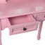 Ensemble coiffeuse avec tabouret et miroir Damonni-2076166627