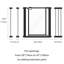 Adjustable Pressure Mounted Pet Gate -1643072870