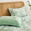 7 pièces courtepointe à motif de fleurs et de plantes vertes et literie respirante douce et confortable, parfaite pour toute chambre à coucher ou chambre d'amis (1 courtepointe + 1 drap plat + 1 drap-housse + 1 taie d'oreiller sans bourre)