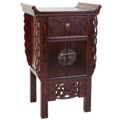 Annika Solid Wood 1 -Drawer 2 -Door Accent Cabinet
