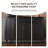 47.24" Black Solid wood Birch wood Shoe Storage