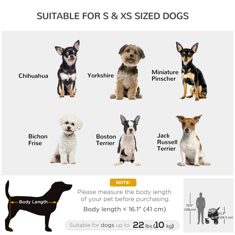 Foldable Pet Jogger Stroller