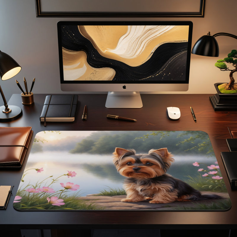 Polyester Desk Pad, 14.4x12.1