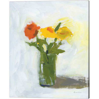" Orange And Yellow Floral " by Pamela Munger Painting Print
