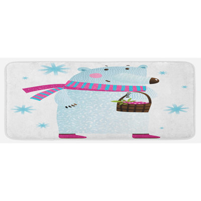 Tapis de cuisine ours polaire